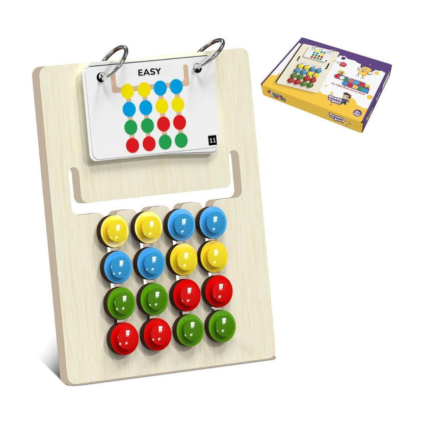 Smart Kids Wooden Montessori Slide Puzzle | Brain Development Toy for Kids(1 Pieces)