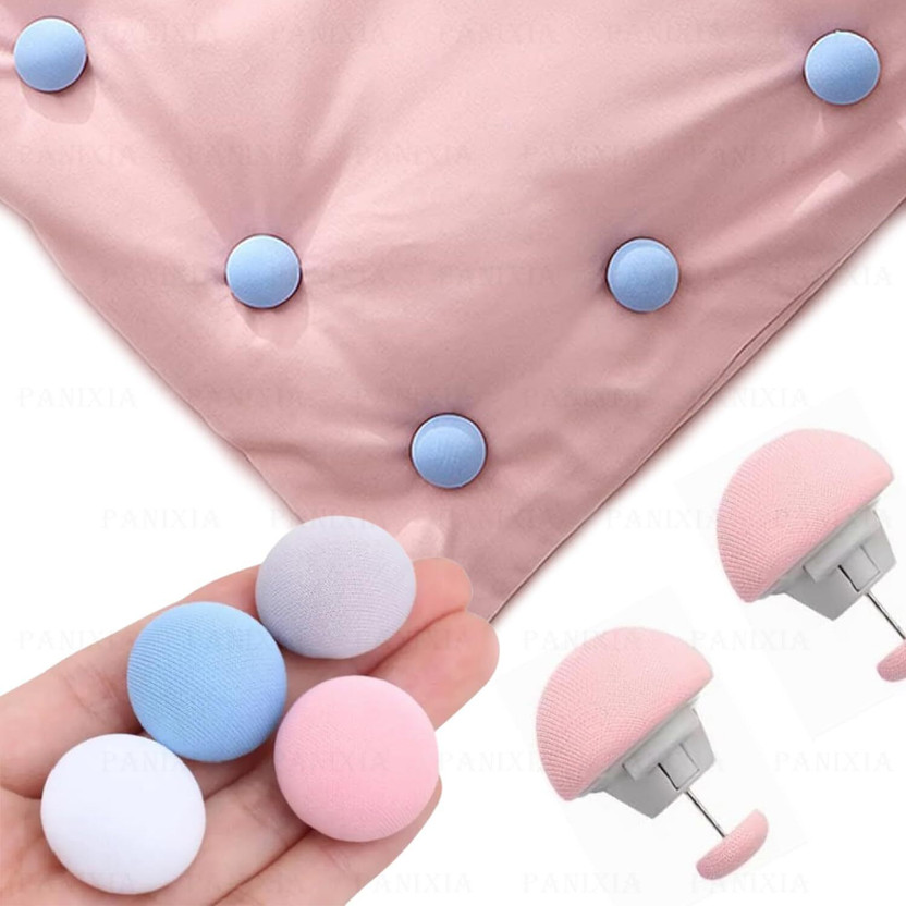 KESHU ENTERPRISE Mushroom Shape Duvet Clips Plastic Cloth Clips (Multicolor Pack of 8) Cotton Cloth Clips(Multicolor Pack of 6)
