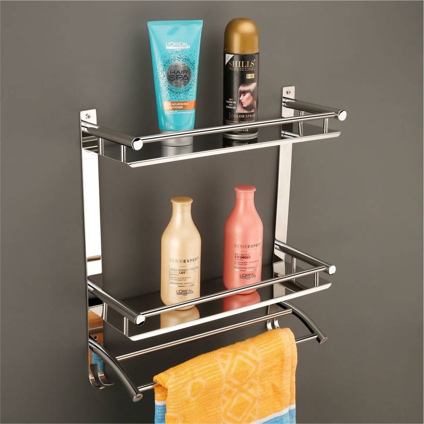 CELLRICH Stainless Steel Multiuse Rack/Bathroom Shelf/Kitchen Shelf