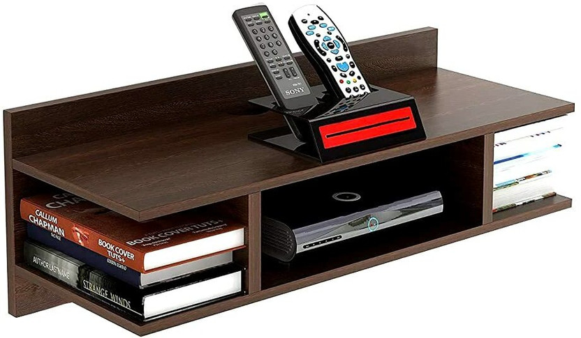 RESHUZ mart Wooden Wall Shelf(Number of Shelves - 5, Brown)