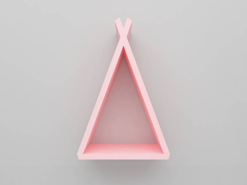 Malinaa Teepee triangle wall shelf Wooden Wall Shelf Price in India