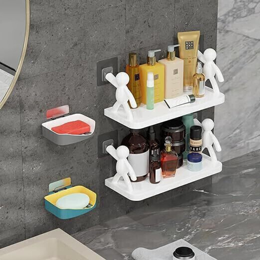 SJK SJK (PACK OF 1)Self Adhesiv Wall Hanging Humanoid floating Shelf 1.1016 Regular Organizer - Flipkart Deal