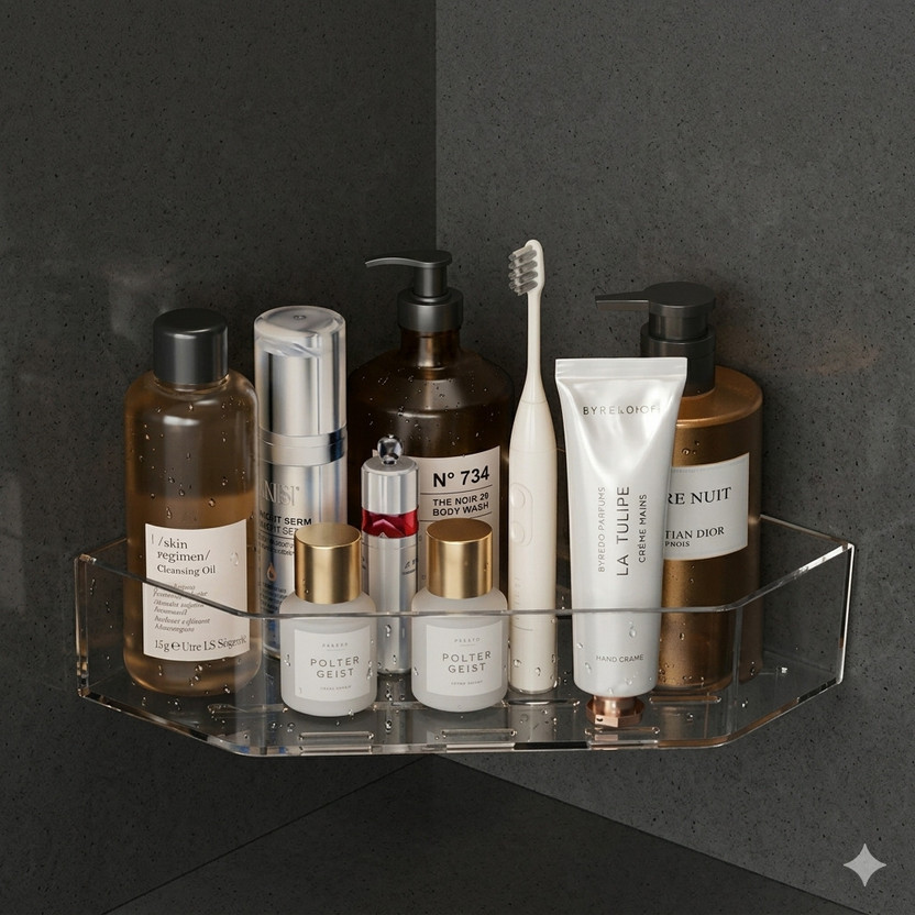 AKOOPAR AKOOPAR GLOBAL Plastic Wall Shelf(Number of Shelves - 1, Clear) - Flipkart Deal