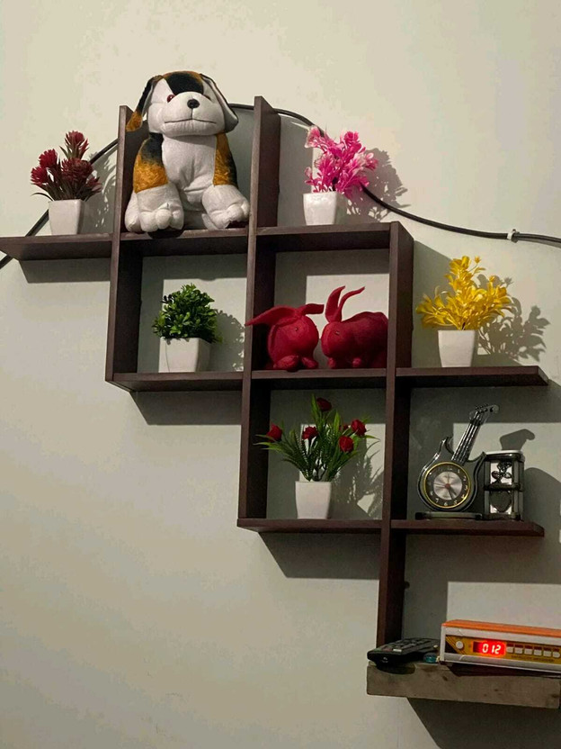 Crownista Crownista BR + NEW Engineered Wood Display Unit(Finish Color - Brown, Pre-assembled) - Flipkart Deal