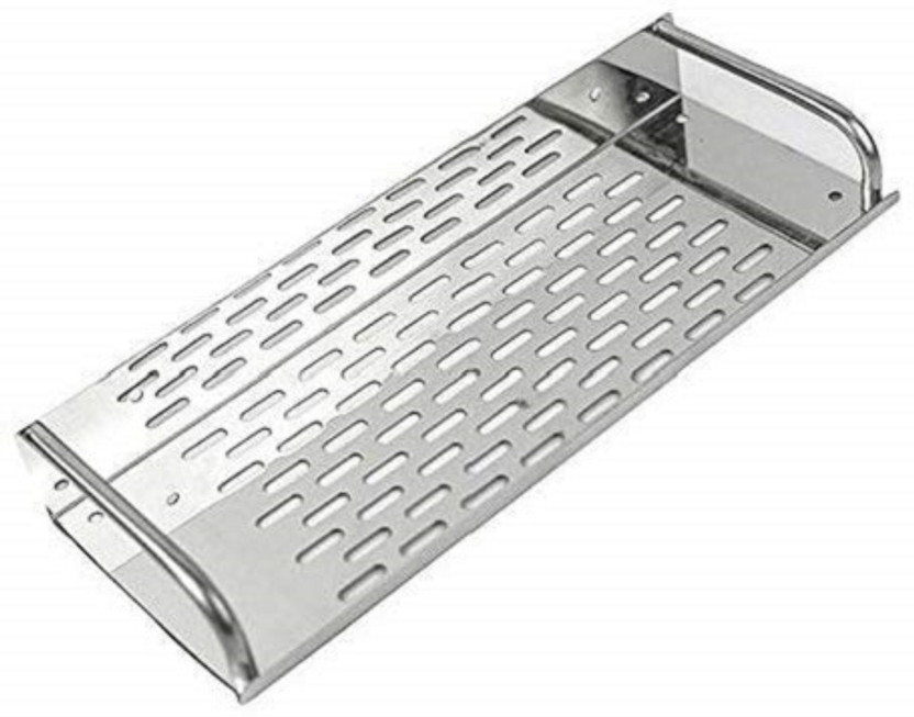 CLIBO Stainless Steel Shelve (16X5 Inches) Stainless Steel Wall Shelf(Number of Shelves - 1, Silver)