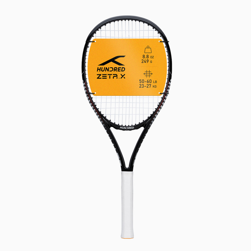 Hundred Zeta X Black Strung Tennis Racquet(Pack of: 1, 249 g)
