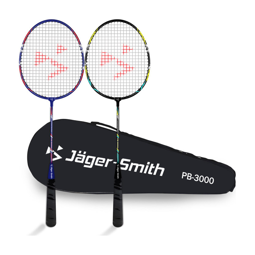 Jager-Smith Jager-Smith PB 3000 Combo with Full Cover Black, Blue Strung Badminton Racquet(Pack of: 2, 98 g) - Flipkart Deal