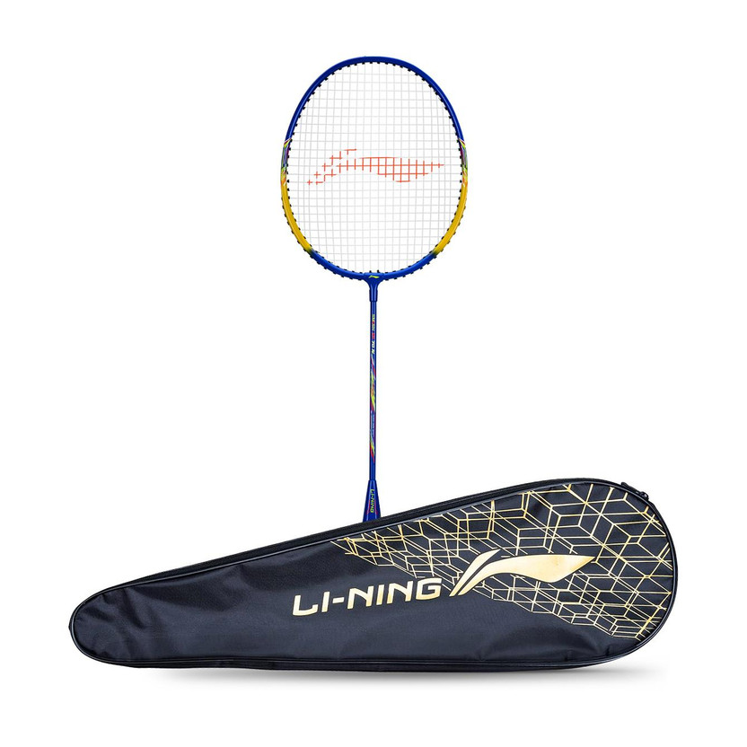 LI-NING Smash XP 70 IV Badminton Racket (Set of 1 + 1 Full Cover) (Strung, Black/Gold) Multicolor Strung Badminton Racquet(Pack of: 1, 95 g)