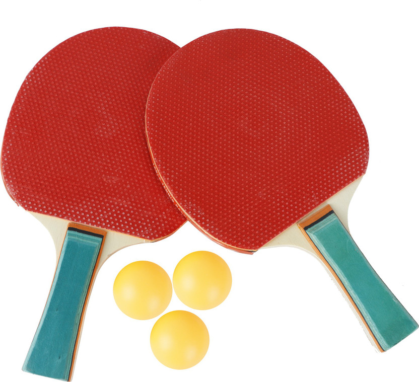 RAR SPORTS Table Tennis Bat ( Pair ) Red / Black With 3 Balls // Multicolor Table Tennis Racquet(Pack of: 2, 270 g)