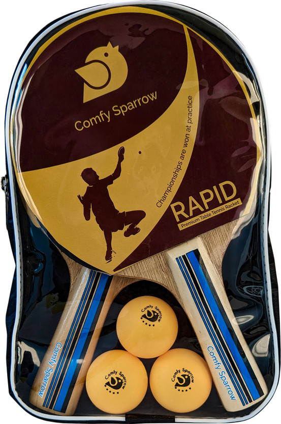 Comfy Sparrow Blue Blue Table Tennis Racquet(Pack of: 1, 360 g)