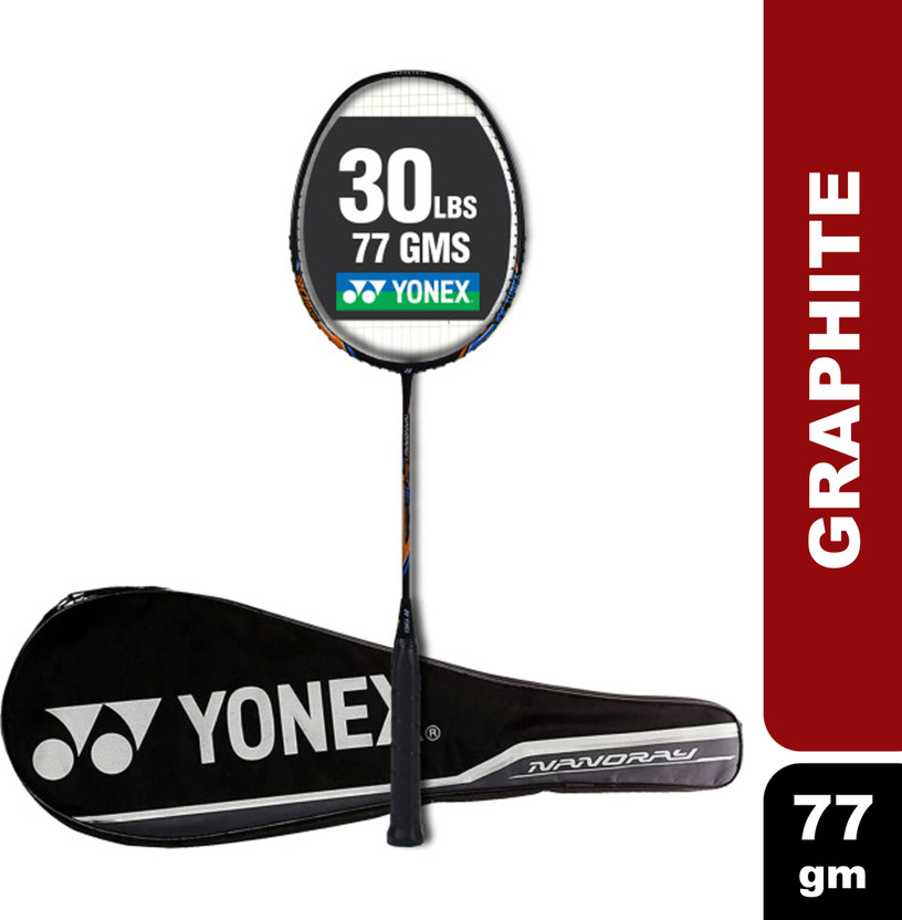 Yonex Nanoray Light 18i Black Strung Badminton Racquet (Tension: 30 lbs)(Pack of: 1, 77 g)