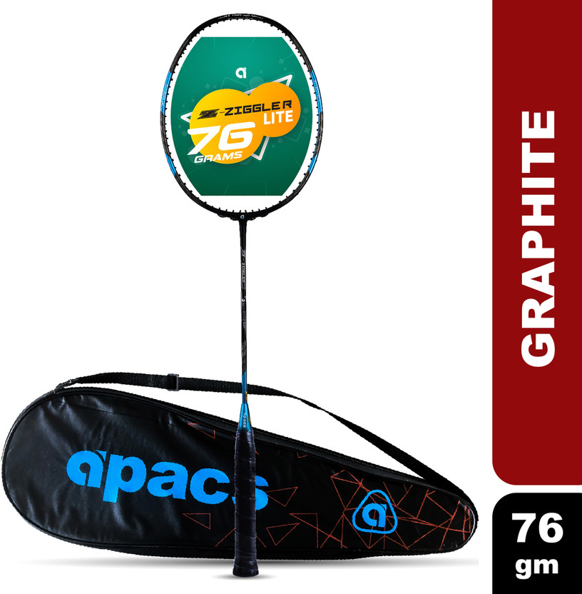 apacs Z-Ziggler Lite (33 LBS, 76g & 6.2 mm Slim Shaft) Black, Blue Unstrung Badminton Racquet(Pack of: 1, 76 g)