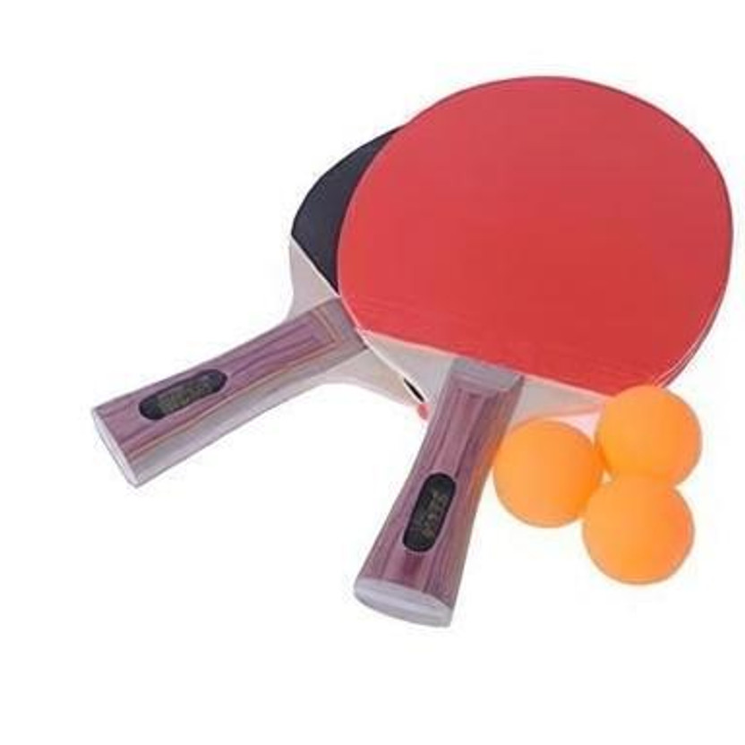 JANMESH JANMESH ENTERPRISES Table Tennis Set (2 TT Bats and 3 TT Balls) Multicolor Table Tennis Racquet(Pack of: 1, 30 g) - Flipkart Deal