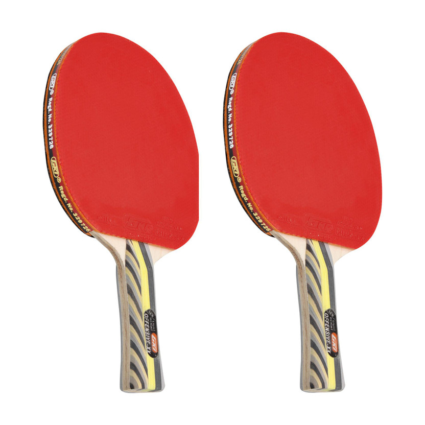 GKI OFFENSIVE XX Table tennis Red Table Tennis Racquet(Pack of: 2, 89 g)