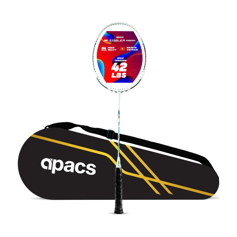 apacs apacs Z-Ziggler Reborn Max Energy & Power | 42LBS Hi-Tension | Slim Shaft | Head Heavy White Unstrung Badminton Racquet(Pack of: 1, 84 g) - Flipkart Deal