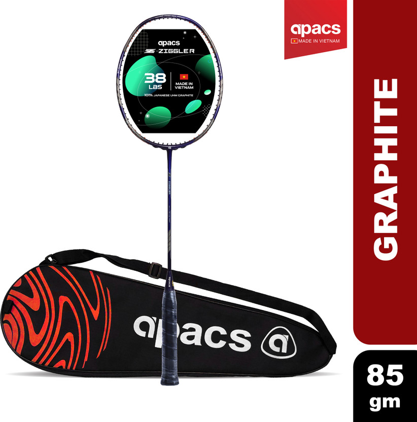apacs Z-Ziggler Black, Blue Unstrung Badminton Racquet(Pack of: 1, 85 g)