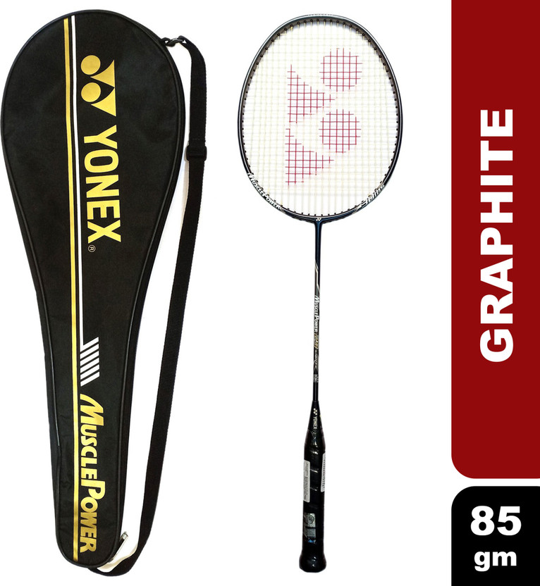 YONEX Muscle Power 29 Light New 2020 Model (Slim Shaft) - Dark Black Strung Badminton Racquet(Pack of: 1, 85 g)