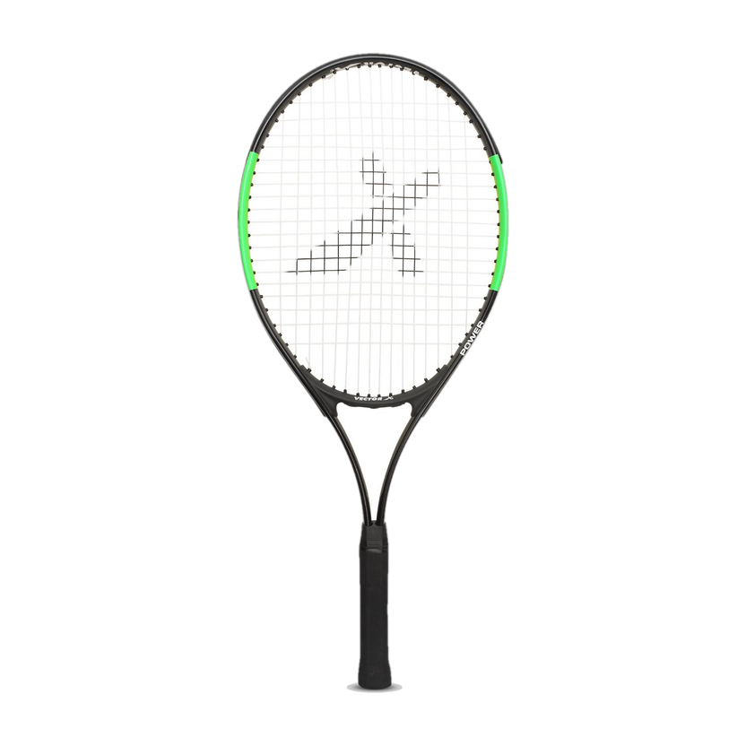 VECTOR X VXT-520 Aluminium Frame+ Full Cover|Oval Shape|Beginners Intermediate level 26" Green Strung Tennis Racquet(Pack of: 1, 260 g)