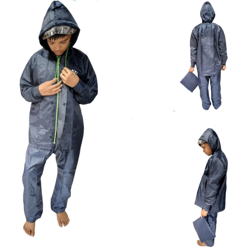 D8211K Solid Boys & Girls Raincoat