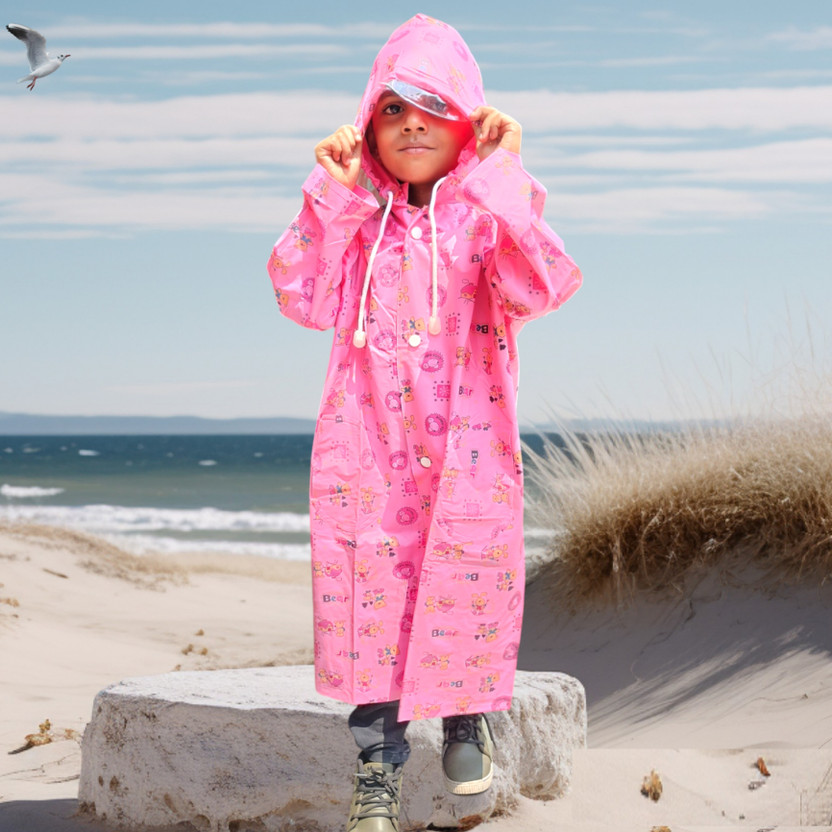 ShaktiFashion Graphic Print Boys & Girls Raincoat