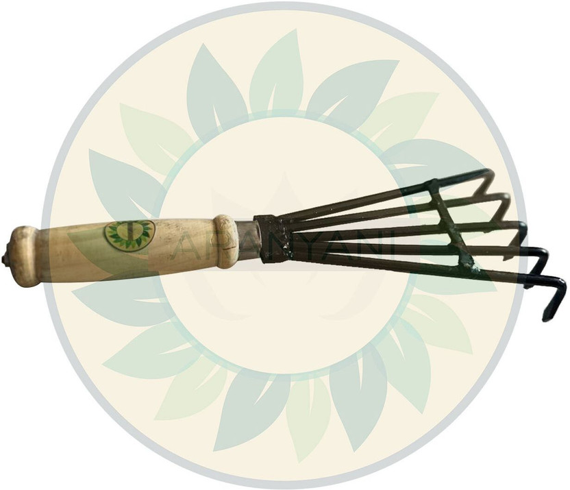 Aranyani Big Hand Cultivator Gardening Tool Weeding Rake(15 cm)