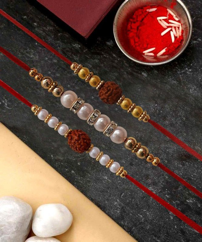 Designer Designer BE-BI-BJ-1-1 Assorted Rakhi, Chawal Roli Pack Set by SUTEK Instruments(3 Rakhi, 1 Roli Chawal Set) - Flipkart Deal