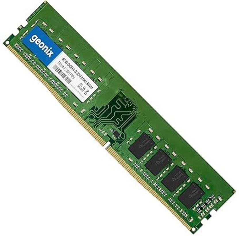 GEONIX DDR4 DDR4 8 GB (Dual Channel) PC (8GB DDR4 Desktop RAM 3200 Mhz, 5 Years Warranty)(Green)