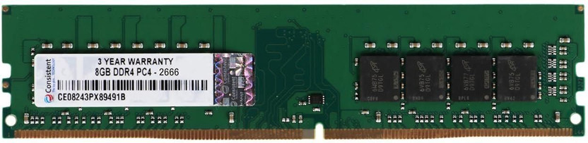 Consistent Desktop RAM DDR4 8 GB (Single Channel) PC (8GB DDR4 Desktop RAM 2666 MHz)