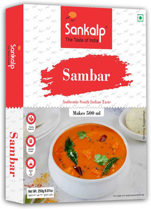 Sankalp by Sankalp Instant Sambar Mix-Ready to Eat-No Preservatives(250 g)