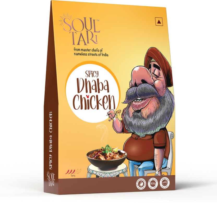 SoulTari by SoulTari Ready To Eat Dhaba Chicken | In A Spicy Dhaba Style Curry |Just Heat & Eat(300 g)