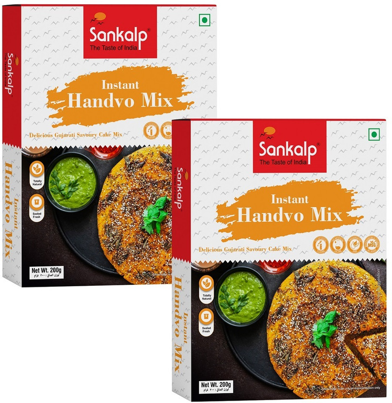 Sankalp by Sankalp Instant Handvo Mix | Easy Prepare Gujarati Snack |Nutritious & Delicious Anytime(400 g)
