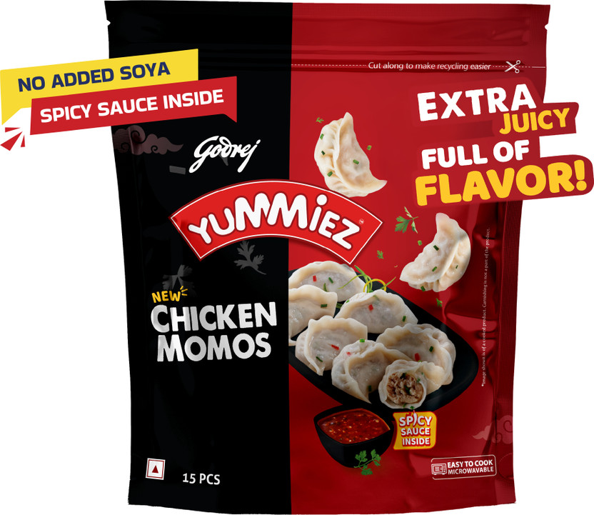 Godrej Yummiez Chicken Momos 420g / 15 pcs(0.42 kg)