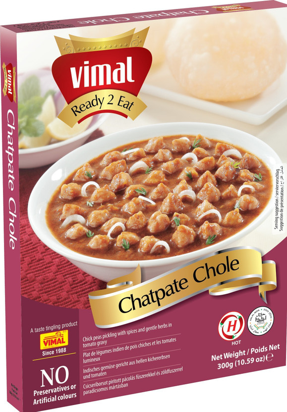 VIMAL VIMAL Chatpata Chole Vegetarian Meal with No Added Preservative and Colours - 300g(300 g) - Flipkart Deal