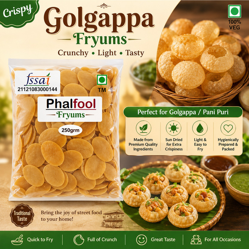 Phalfool Pani puri 250gm m(250 g)