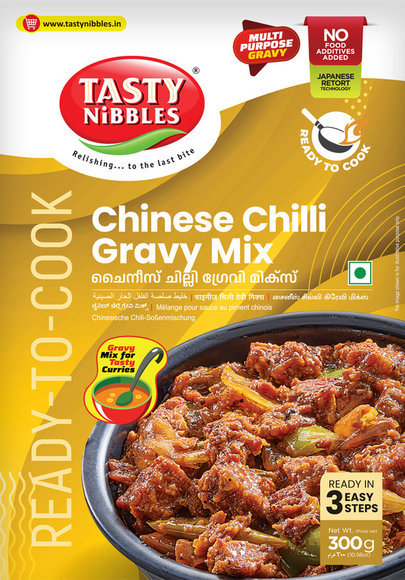 Tasty Nibbles Ready To Cook Chinese Chilli Gravy Mix 300g|No Added Preservatives [Pack of 1](300 g)
