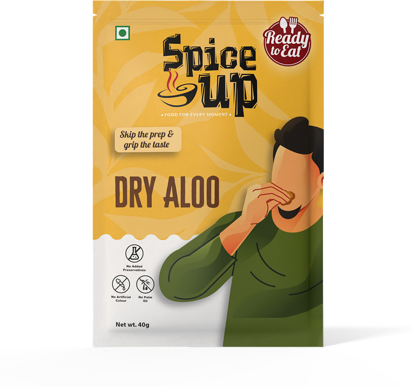 Spice Up Foods Dry Aloo | 40g | Freeze Dried Ready to Eat Instant Meal(40 g)