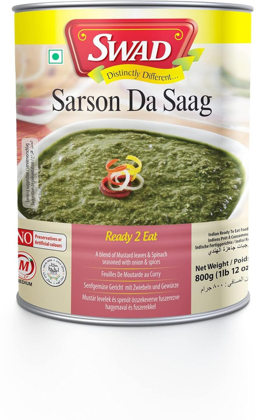 SWAD SWAD Ready To Eat Sarson Da Saag | Instant Mix with No Added Preservative and Colours(800 g) - Flipkart Deal
