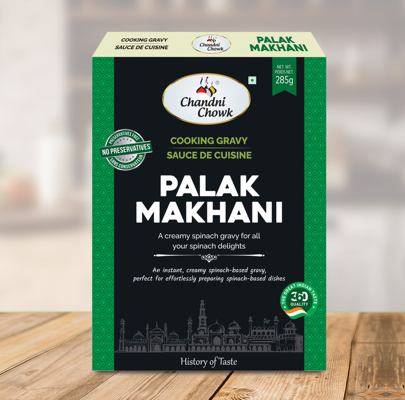 Chandni Chowk Ready to Cook Palak Makhani Gravy Pure Veg(285 g)