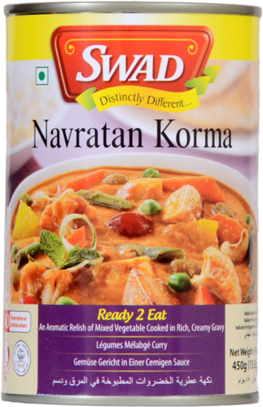 SWAD Ready to Eat Navratan Korma | Instant Mix |(450 g)