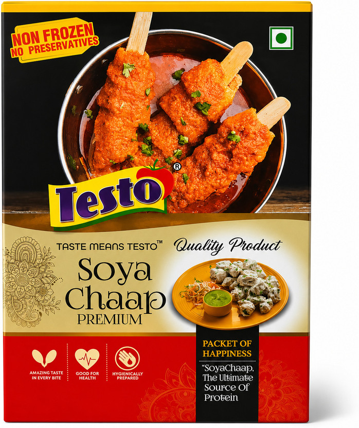 Testo Testo soya chaap (non frozen) - 500g(500 g) - Flipkart Deal