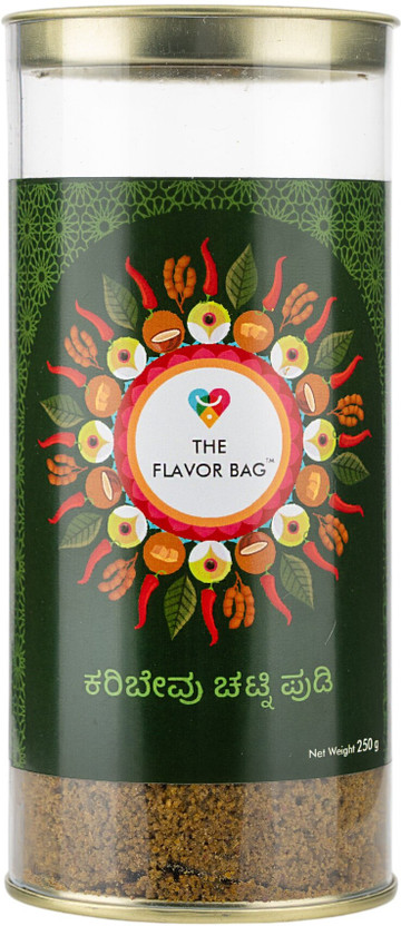 The Flavor Bag Curry Leaf Chutney Powder | Aromatic Curry Leaves Spice Blend | Homemade Style(250 g)