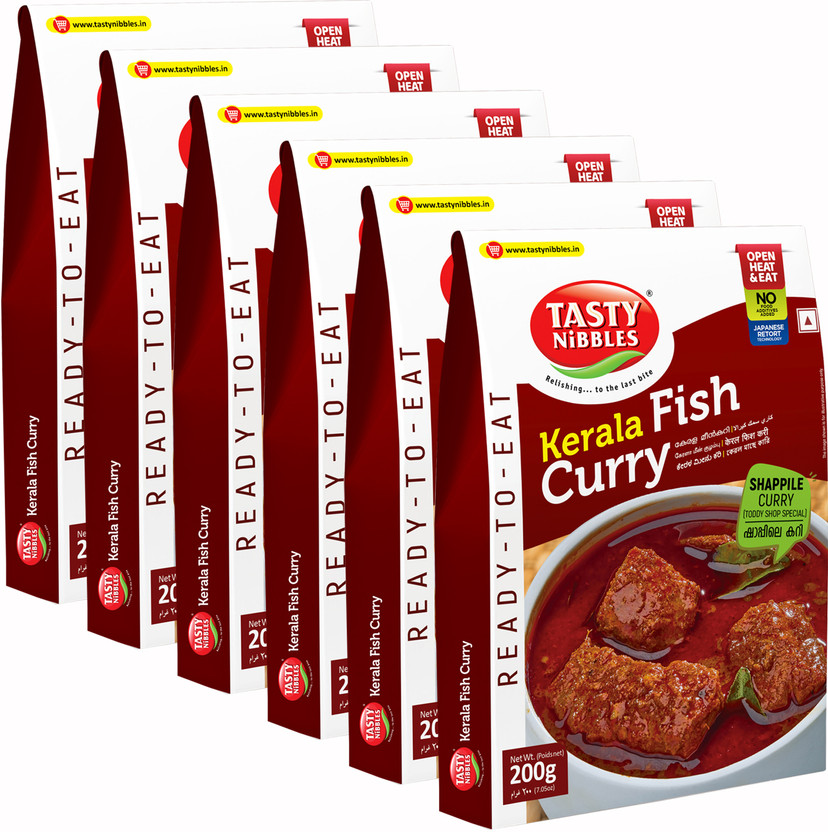 Tasty Nibbles Ready To Eat Kerala Fish Curry Shappile Curry|No Added Preservatives(Pack of 6)(1200 g)