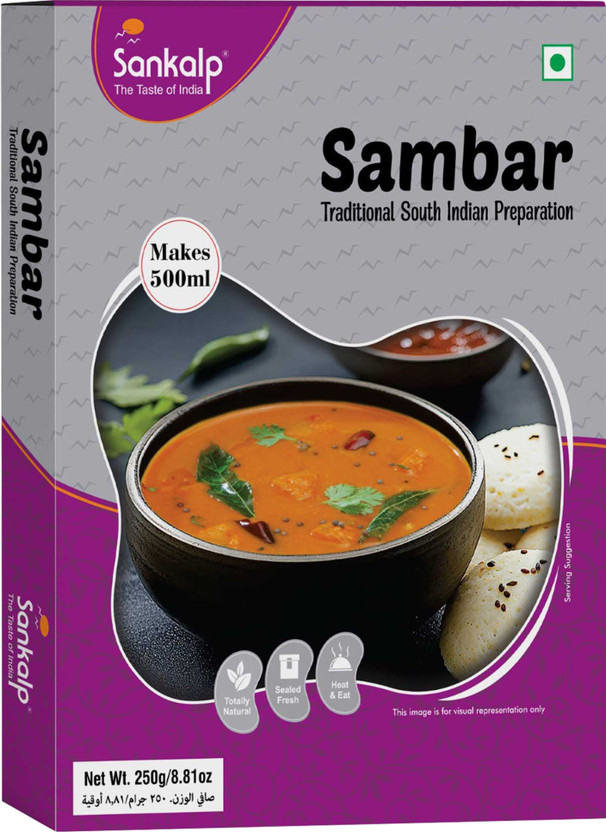 Sankalp by Sankalp Instant Sambar Mix-Ready to Eat-No Preservatives(250 g)