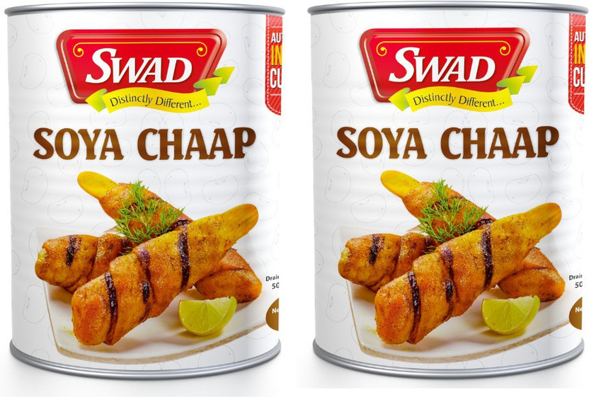 SWAD Soya Chaap in Brine | Chunks on Stick | Rich in Plant Protein (Vegan)(1700 g)