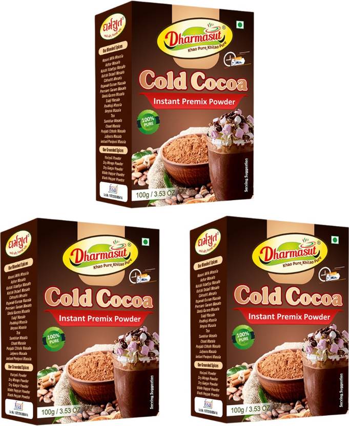 Dharmasut Cold Cocoa Milk Chocolate Drink Mix Instant Premix Powder