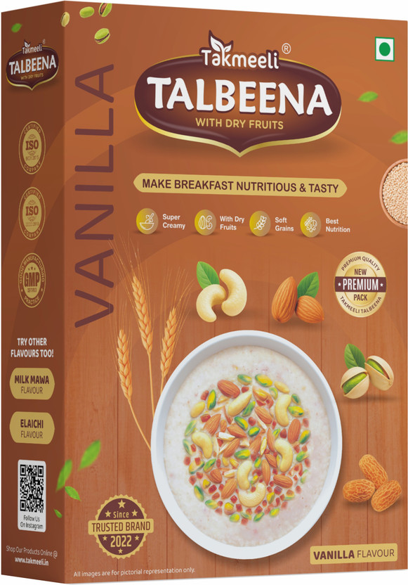 Takmeeli Talbeena With Dry Fruits – Vanilla Flavour | Premium Pack | Pack-1 | 250g = 1 x 250 g