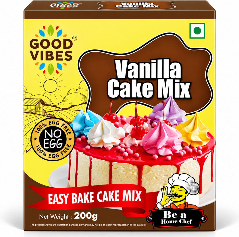 GOODVIBES GOODVIBES VANILLA INSTANT CAKE PREMIX 200 g - Flipkart Deal