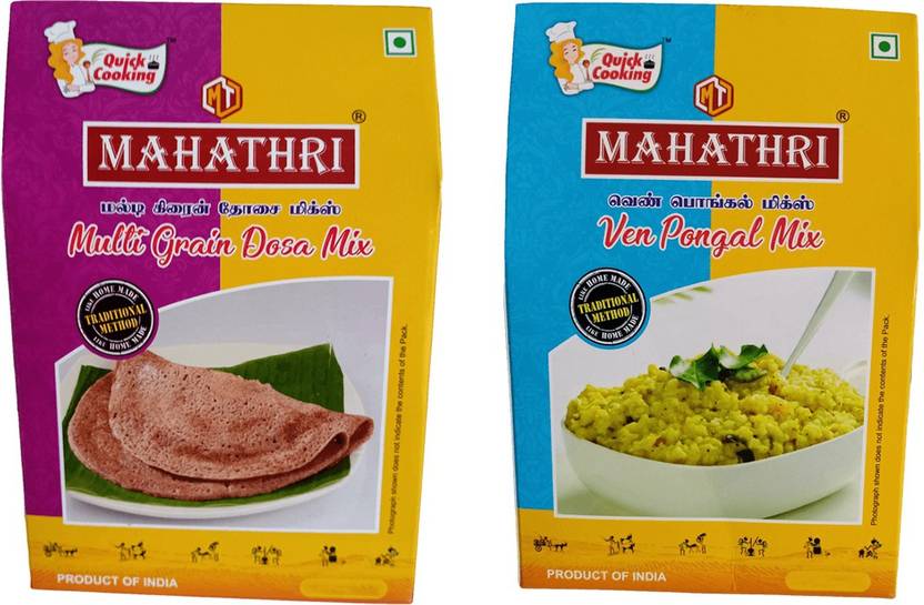 MAHATHRI Multi Grain Dosa Mix, Ven Pongal Mix 400 g Price in India