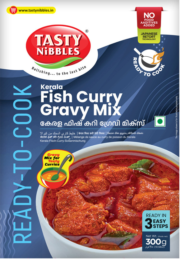 Tasty Nibbles Ready To Cook Kerala Fish Curry Gravy Mix 300g|No Added Preservatives 300 g