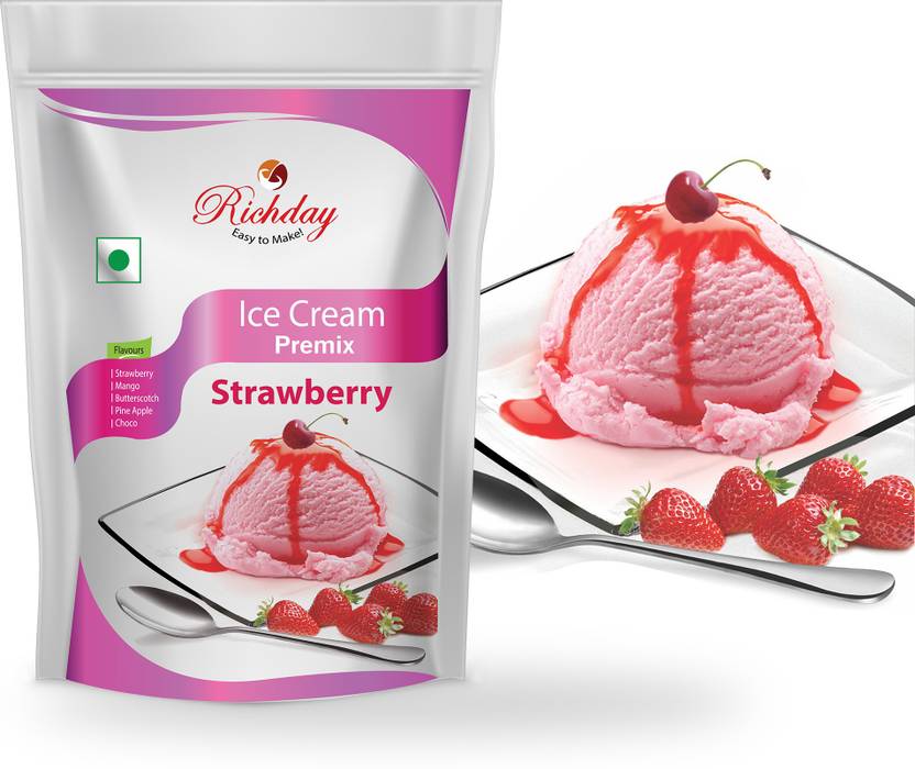 Richday Instant Strawberry Ice Cream Premix Powder 200 g Price in India